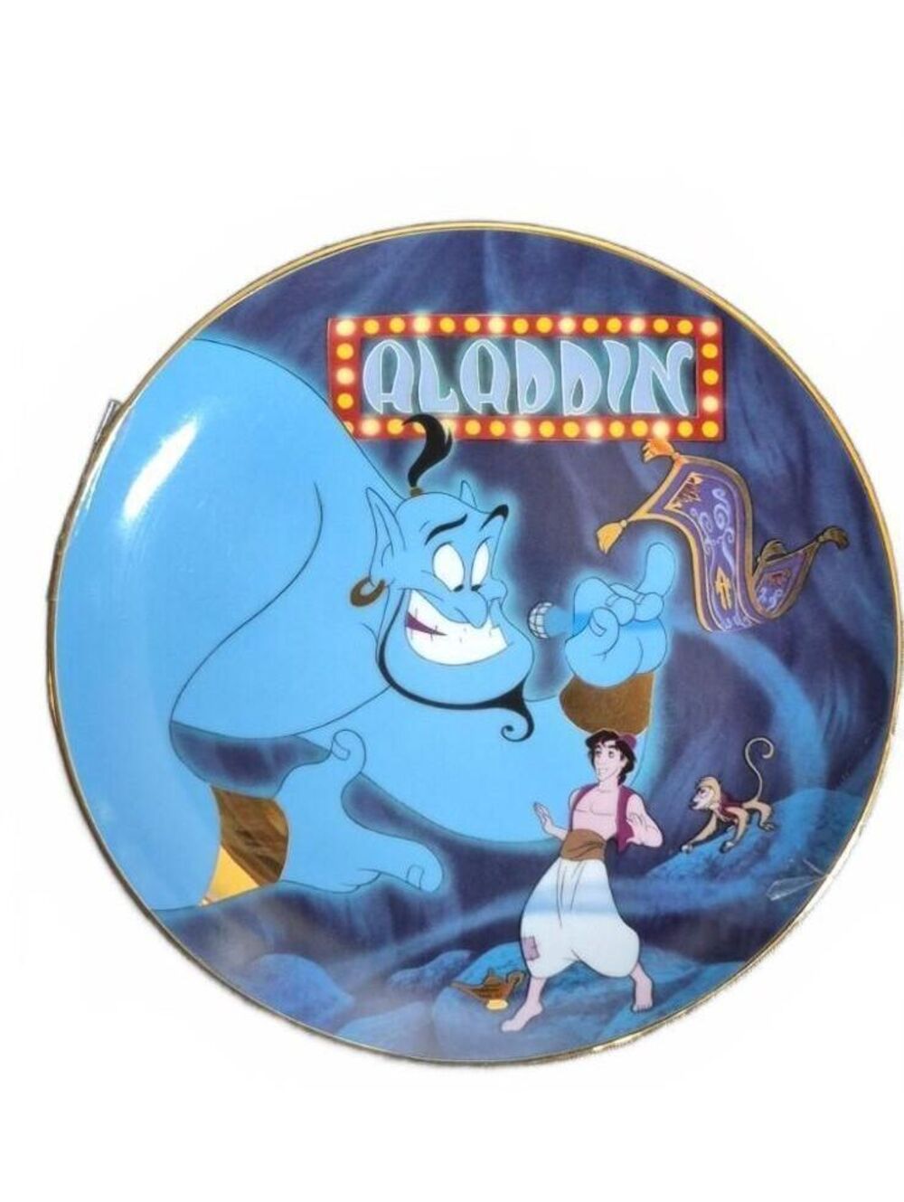 Disney Aladdin “A Friend Like Me” Bradford Exchange Plate Two 1993